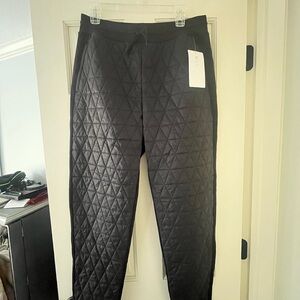 Athleta Black Quilted Pants
